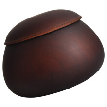 2Pièces Coffret En Bois Marron Couvercle Pour Pièces De Jeu Go