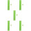 5Ensembles Braille Vert Clair Pour Aveugles Durable 10