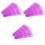 60Pièces Bandes Élastiques Pour Bigoudis Silicone Violet Effort 4