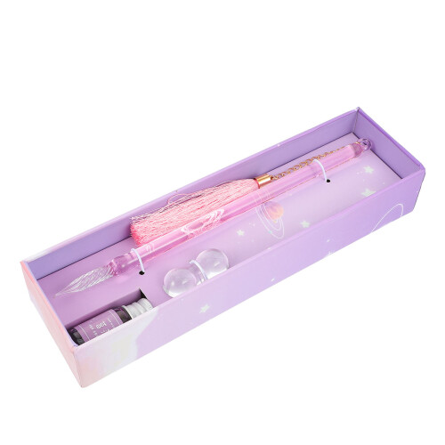 3Pièces Stylo À Rose Verre Résistant Pour Et