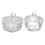 2Pièces Coupes Nail Cristal Verre Design Élégant 1
