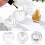 2Pièces Coupes Nail Cristal Verre Design Élégant 6