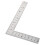 3Pièces Règles Acier Inoxydable Argent Équerre Mesure Angles Multiples 1