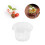 200Pièces Coupelles Transparentes Avec Couvercles Plates Pour Desserts 8