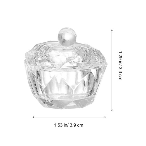 2Pièces Coupes Nail Cristal Verre Design Élégant 1