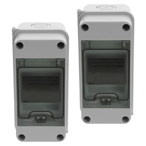 2Pièces Boîte De Jonction Étanche En Plastique Pour Protection Circuit
