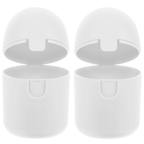 4Pièces Boîte De Rangement Blanche Pour Accessoires Féminins En PP 2