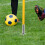 1Ensemble Support De De Football Argenté En Métal 4