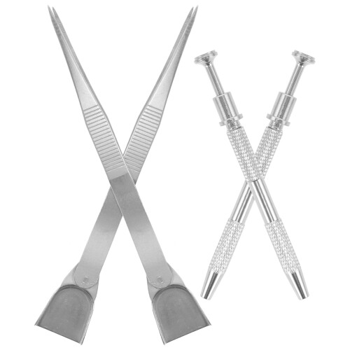5Ensembles Pinces Saisie Acier Durable Usage Électronique 1