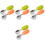 4Sets Infant Spoon and Fork for Home Use Assorted Color Silicone Steel 3