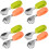 4Sets Infant Spoon and Fork for Home Use Assorted Color Silicone Steel 5