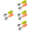 4Sets Infant Spoon and Fork for Home Use Assorted Color Silicone Steel 6