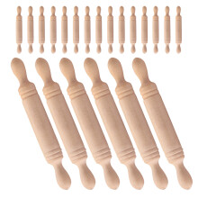 120Pièces Rouleaux Miniatures En Bois Beige Pour Jeux Et Collection