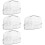 4Pcs Small Pet Hamster Sand Bath Box White Plastic Bath Basin Hideout 8