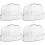 4Pcs Small Pet Hamster Sand Bath Box White Plastic Bath Basin Hideout 6
