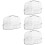 4Pcs Small Pet Hamster Sand Bath Box White Plastic Bath Basin Hideout 7
