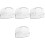 4Pcs Small Pet Hamster Sand Bath Box White Plastic Bath Basin Hideout 4