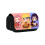 (17) Cartoon Naruto Pattern Double Layer Flip Cover Student Storage Stationery Bag 1