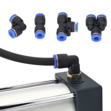 Kit de 40 raccords d'air à connexion push, 8 mm, ensemble pneumatique haute pression