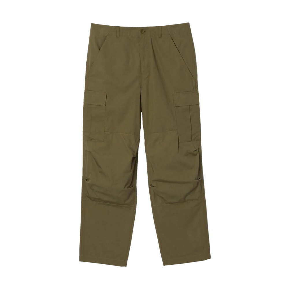 Lacoste Mens Multi Pocket Straight Cargo Trousers Green