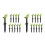 20Pièces Tee De Golf Vert Pièce+tpr Angle Précis Pour Débutants 9