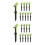 20Pièces Tee De Golf Vert Pièce+tpr Angle Précis Pour Débutants 5