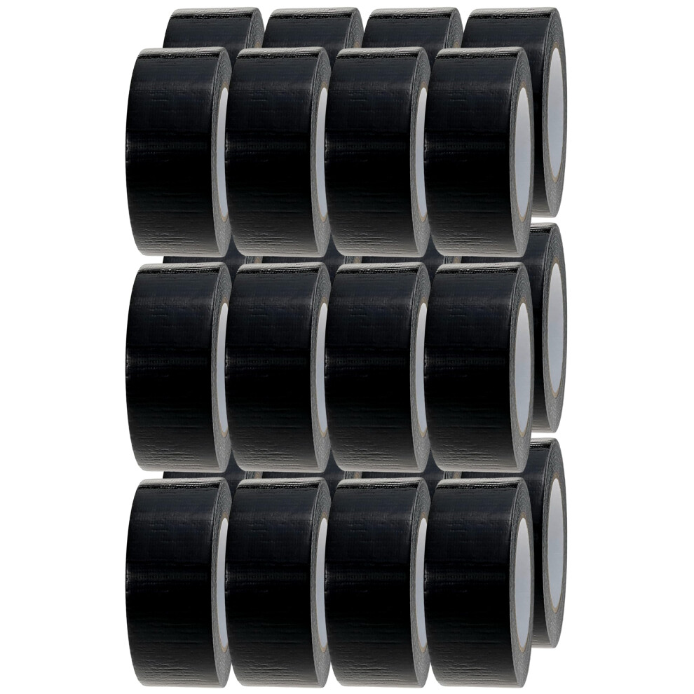 Crimson Starfish Black Duct Tape | 24 Rolls Of 48Mm X 45M Gaffer Tape | Water Resistant Duct Tape | Adhesive Tape Multi-Use For Indoor/Outdoor |