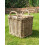 Very Strong Excellent Quality Lined Square Log Basket / Storage Basket 1