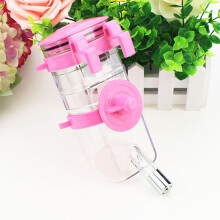 (Pink)Nuovo Pets Cane Cucciolo Bottiglia Automatica Appesa Dispenser Alimentatore Acqua