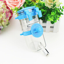 (Blue)Nuovo Pets Cane Cucciolo Bottiglia Automatica Appesa Dispenser Alimentatore Acqua