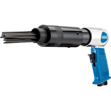 Draper 90 Psi Pistol Grip Needle Scaler | 1/4 Inch BSP Airline Connector | Lightweight Aluminium Housing | Heavy Duty Cleaning Tool | Front Exhaust |