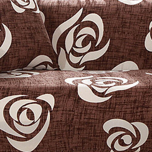 (1pc Coffee Pillowcase（Only）, 45x45cm) 14 Printed Seater Pattern Stretch Elastic Fabric Sofa Cover Couch Kit Protect
