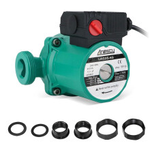Central Heating Pump Hot Water Circulator Pump Boiler Radiator Circulation Pump, 3 Speed Setting - 46/67/100w Circulating Pump for Domestic Central