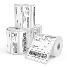 Thermal Labels 4 Roll 1000 Shipping Labels White 4" x 6"(101x152mm) Packaging Envelopes Labels for Direct Thermal Printers