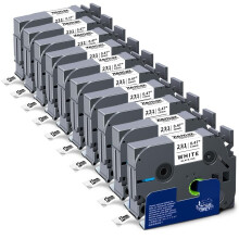10x XemaX Compatible for Brother Label Printer Tape 12mm TZe-231 P-Touch Label Tape Cassette for Brother P-Touch Labeller PT-E110 H100R H110 H101C
