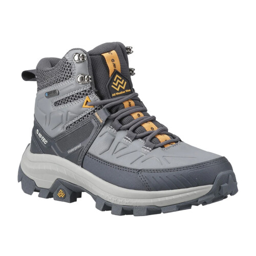 (6 UK, Cool Grey) Hi-Tec Mens Rainier Hiking Boots