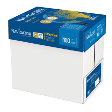 Navigator Office Card Copier Paper 160 g/m? A4, White, Cardboard of 1,250 Sheets (5 x 250 Sheets)