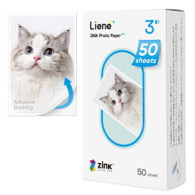 Liene Zink Photo Paper 2x3", Premium Printer Paper (50 Sheets) With Adhesive Back, Waterproof, Smudge Proof, Tear Proof, Instant Photo Paper