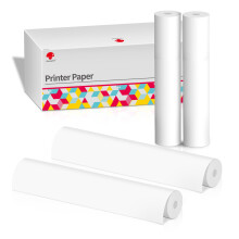 Phomemo A4 Thermal Printer Paper 4 Rolls, 210x297 mm, BPA Free, Compatible with Phomemo M832/M834 Portable Printer for Travel, Home, Photo, Invoice,