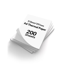 200 Sheets A4 Thermal Printer Paper, 210X297mm MT610 Thermal Paper, Compatible with PRT/iDPRT/HPRT Portable Printer and Other Brands Thermal Document
