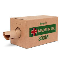 Void Fill Packing Paper in Dispenser Box 300mm x 300m | Plastic-Free Parcel Filler | 100% Recycled Kraft Packaging Paper | Coreless Design | Made in