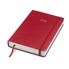 Wykeham's Executive 2026 Daily Journal Planner ? UK Public Holidays & Format ? Personalisation Available (Crimson, A5)