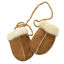 (One size, Chestnut) Eastern Counties Leather Baby Sheepskin Mittens