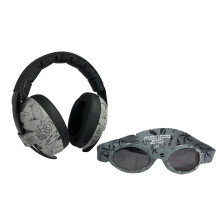 Banz Ear Defenders & Sunglasses Combo - Noise Cancelling Baby Headphones & Wrap Around Baby Sunglasses - for Infants & Toddlers, 0-36 Months,