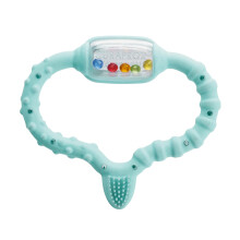 Curaprox Baby Teething Ring ? for Infants 0?24 Months | Eases Teething Discomfort & Stimulates Sensory Development | BPA-Free, Turquoise, with