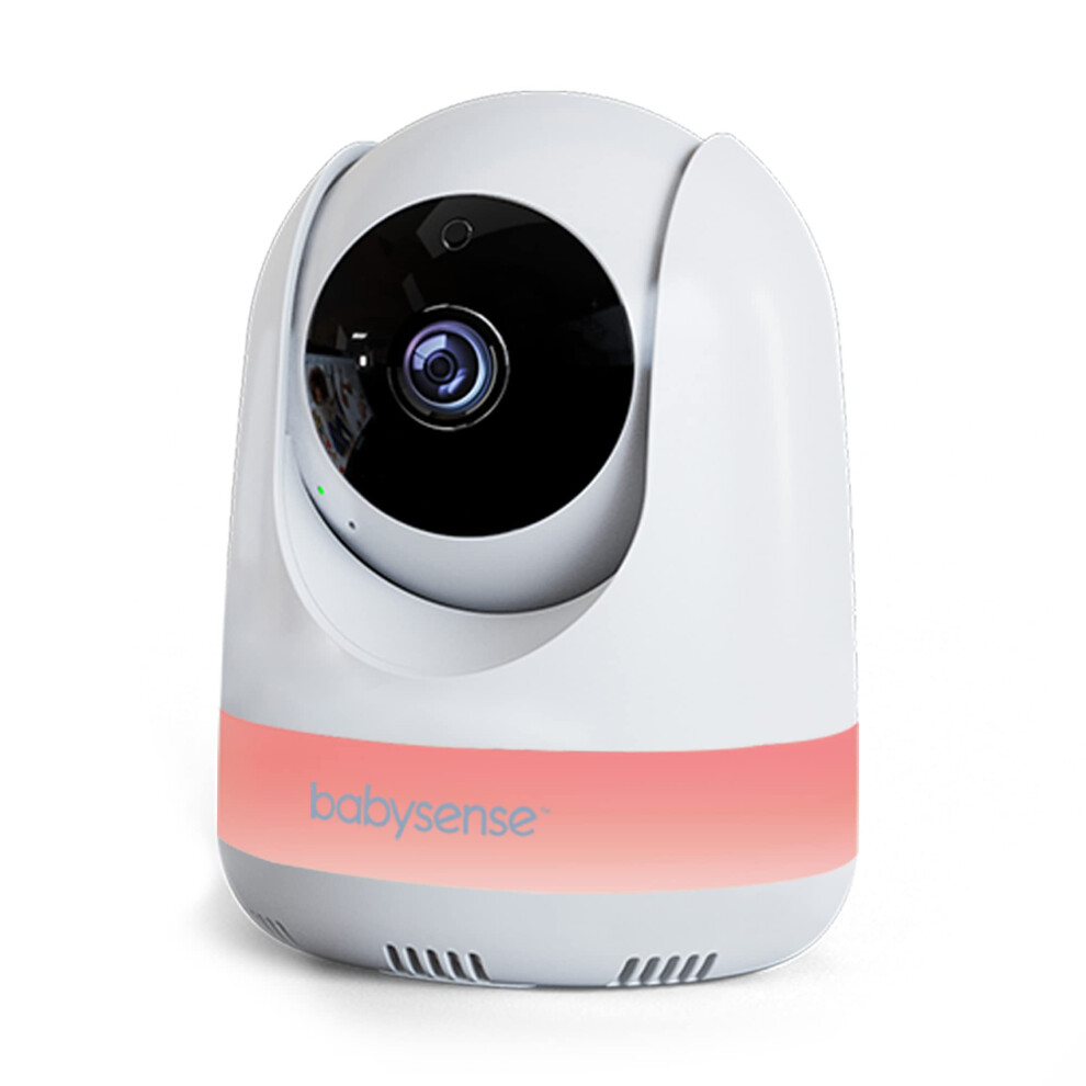 Babysense Add On Camera 1080P For Video Baby Monitor Maxview, Two-Way Talk-Back Audio, Long Range, Night Vision, Rgb Night Light, Lullabies,