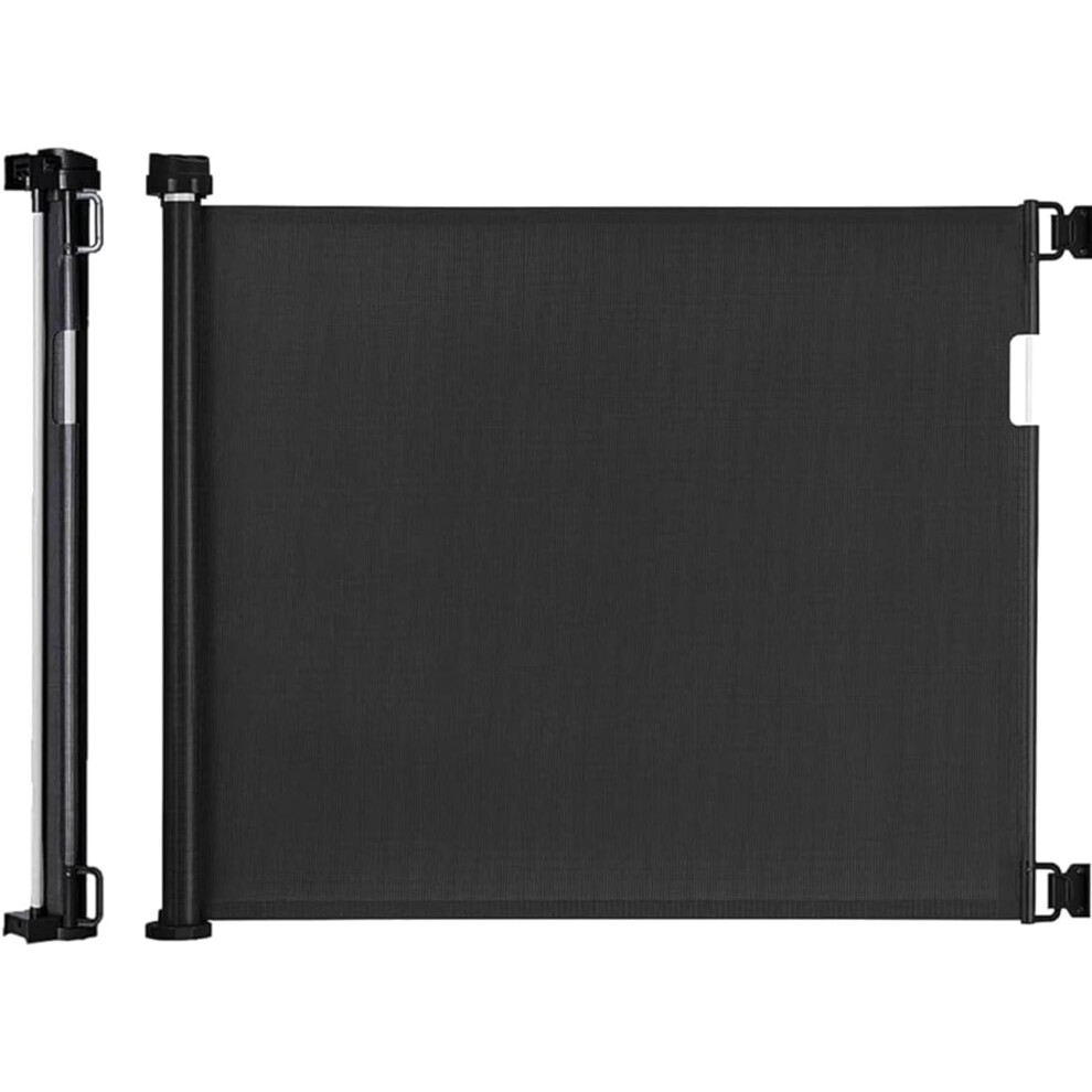 Dual Lock Retractable Stair Gate For Babies And Pets 150Cm X 86Cm (59In X 34In) Stair Gates For Dogs With Drilling Options Stair Gates For Ntl Global