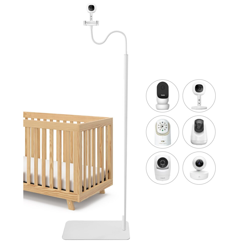 Baby Monitor Mount Floor Stand 67" Adjustable Height Compatible With Nanit Pro,Infant Optics Dxr-8 Pro,Vtech,Vava,Eufy Or Any Baby Cameras With 1/4 Vikobess