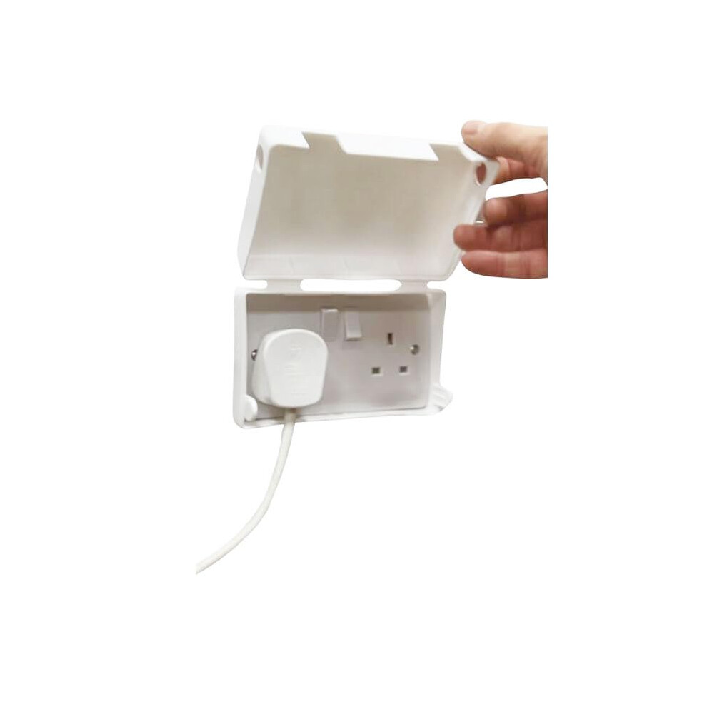 Babysecurity Electric Plug Socket Cover (Double) Prevents Tampering Accidents, Ideal For Home, School And Nurseries - White Uk 3 Pin Plug (Pack Of 12)