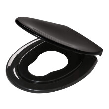 Tiger Tulsa Toilet Seat with Integrated Childrens' Seat, Thermoplast, White, 37.1 x 5 x 44.7 cm